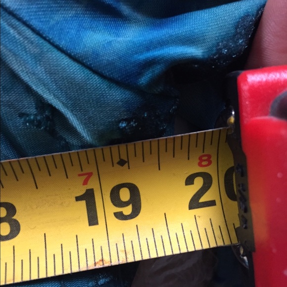 🌸 ♥️💜 Boho aqua blues greens M L Dress Barn - Picture 6 of 7